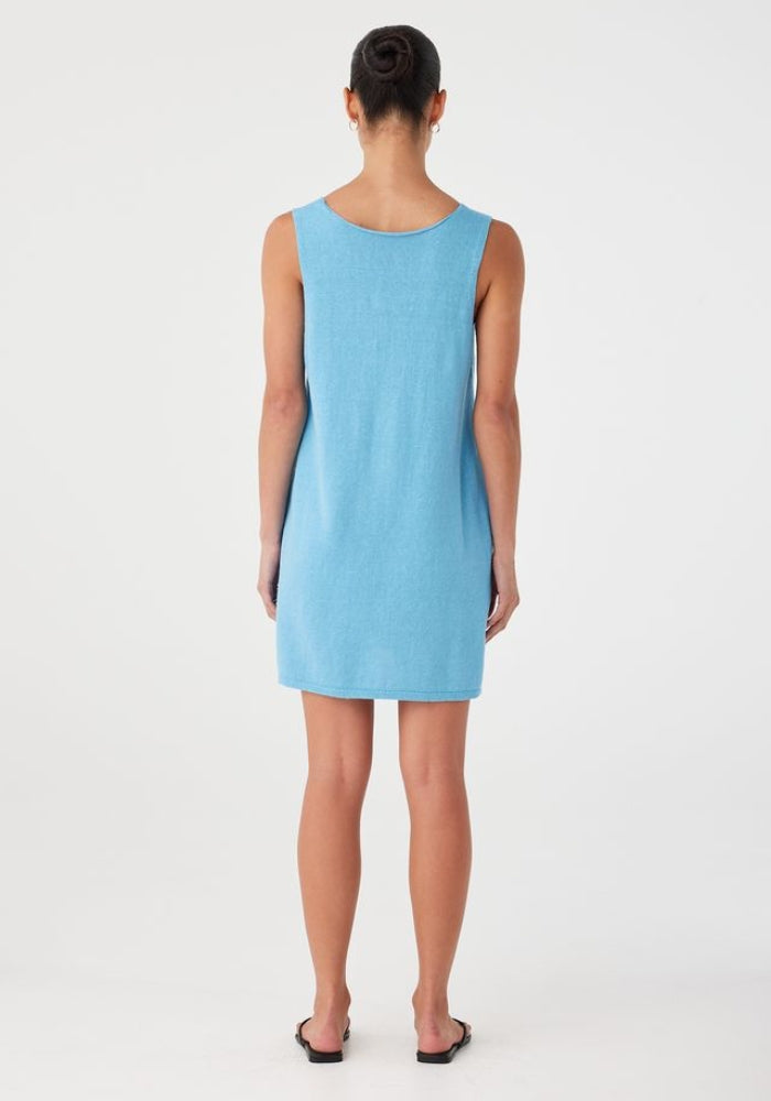 ARCCA Poppy  Mini Dress  - Cyan