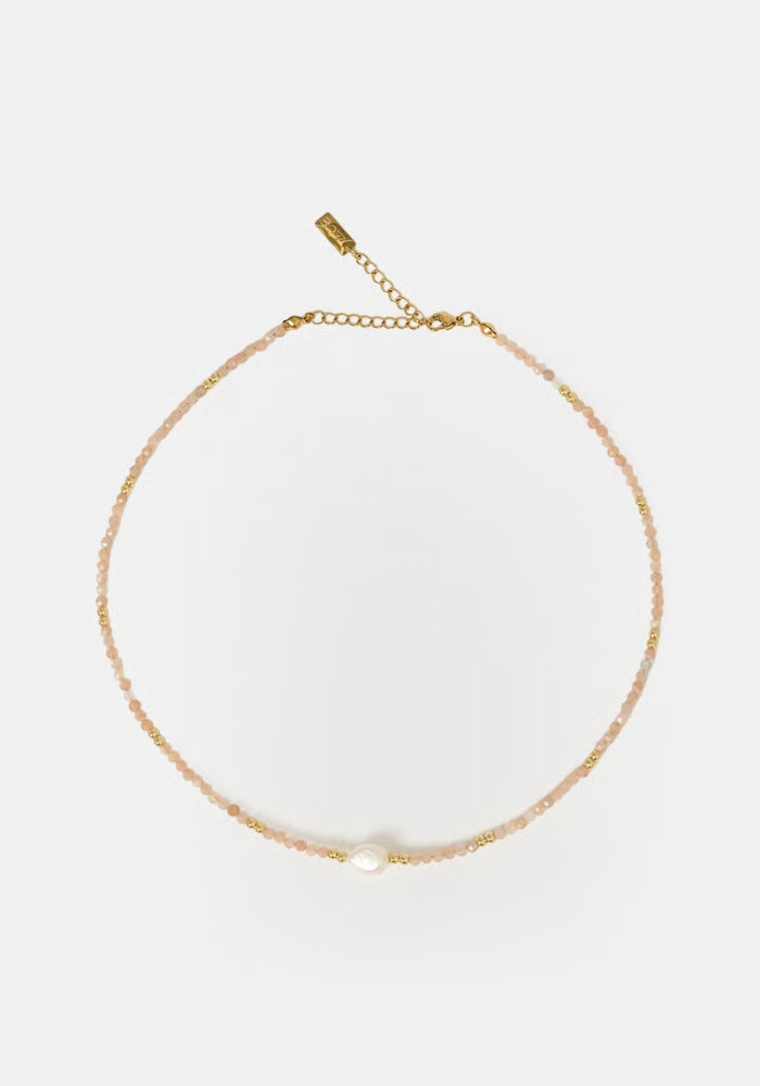 ARMS OF EVE  Mila Gemstone and pearl Choker Necklace