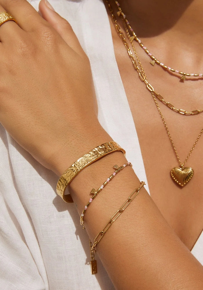 Natalia Gold Bracelet - Peony