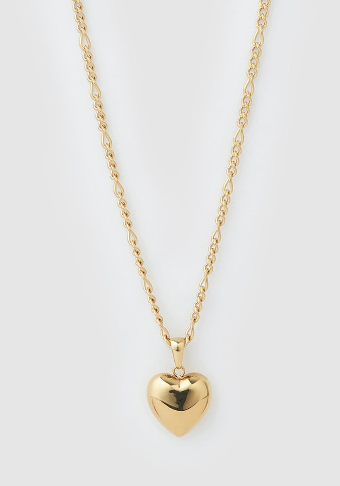 ARMS OF EVE Rose Heart Necklace - Gold