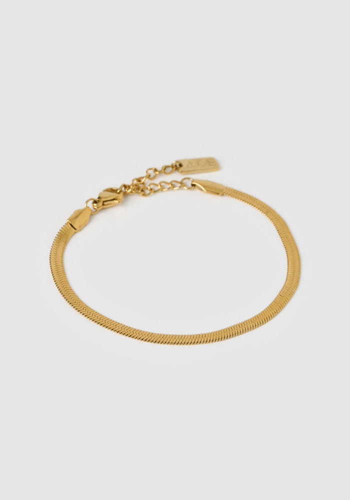 ARMS OF EVE  Sylvia Gold Snake Chain Bracelet