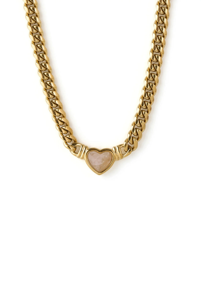 ARMS OF EVE Valentine Necklace - Rose Quartz