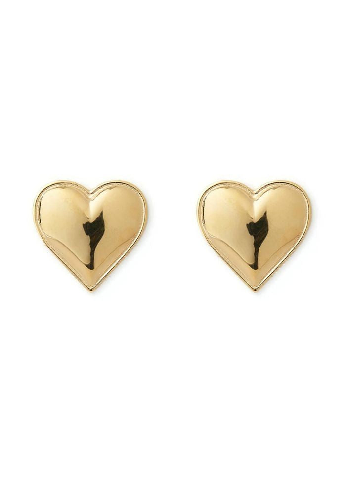 Arms of eve Darling Heart Earrings- Gold
