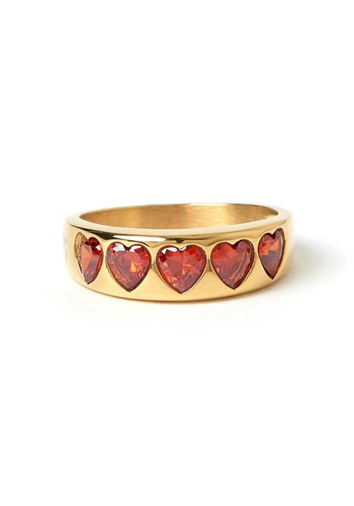 Arms of eve Jadore Heart RIng- Gold