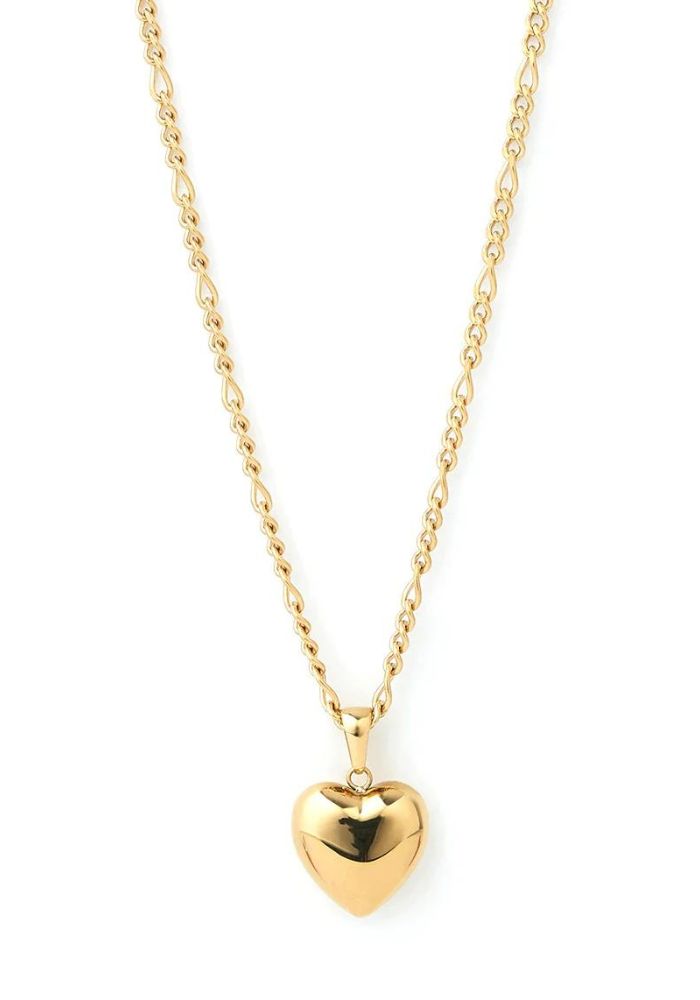 Arms of eve Rose Heart Necklace- Gold