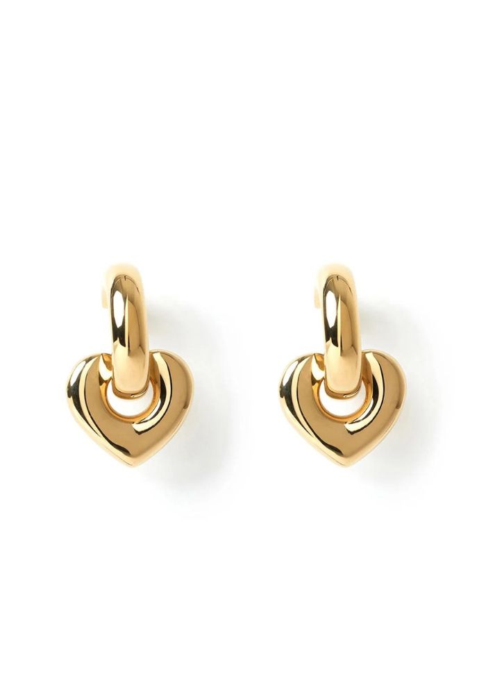 Arms of Eve Te Amo Heart Earrings- Gold