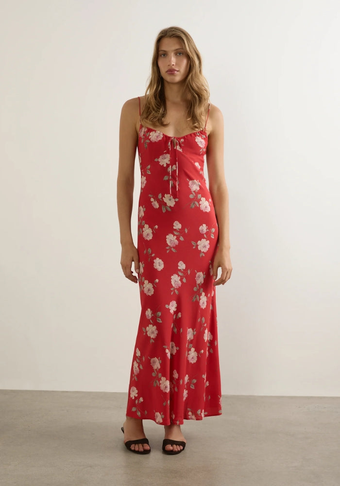 AUGUSTE Anne Tie Slip Maxi Dress