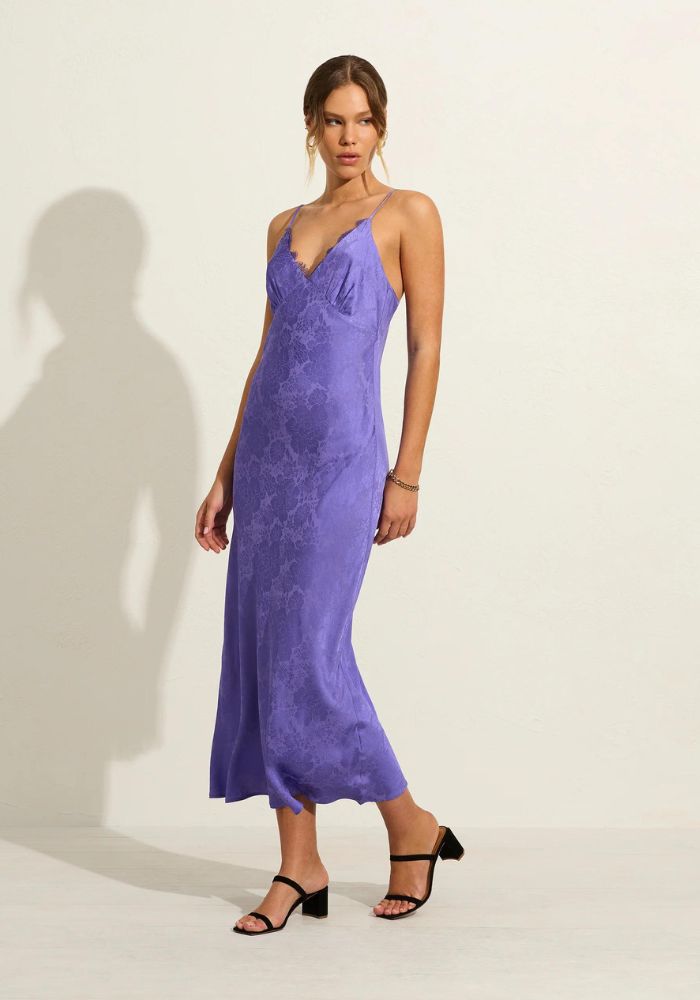 Auguste Cleopatra Midi Dress- Lavender