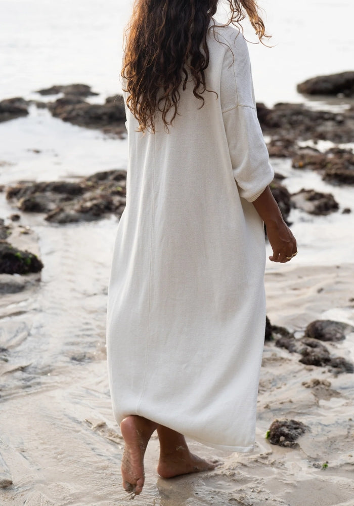 AVY AND CO Lola Knit Dress - Cream