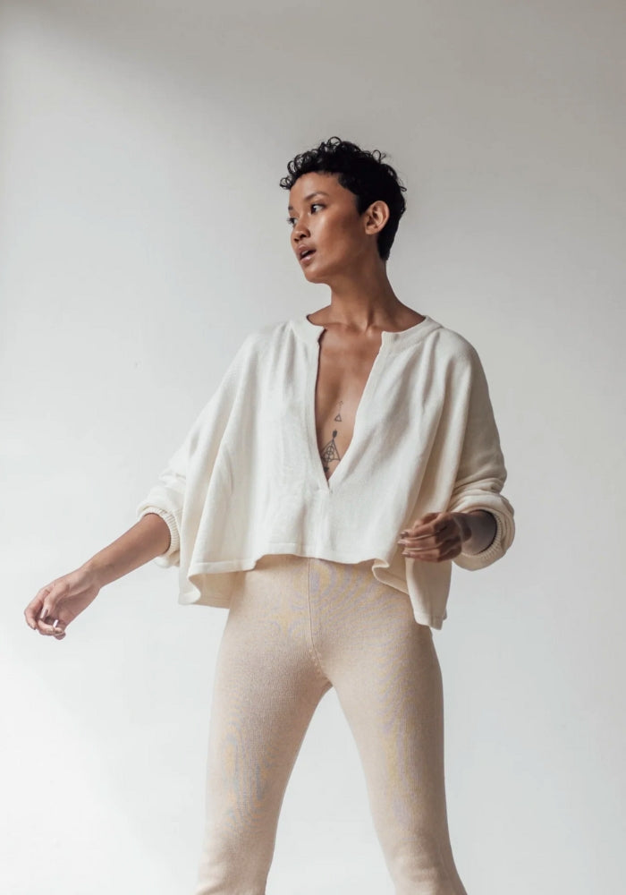 AVY AND CO Lotte Knit Top - Cream