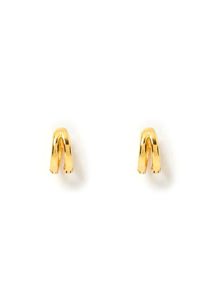 Arms Of Eve Jean Gold Huggie Earrings