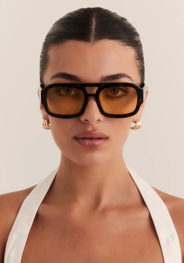 Banbé The Suki - Dark Havana Tort- Yellow