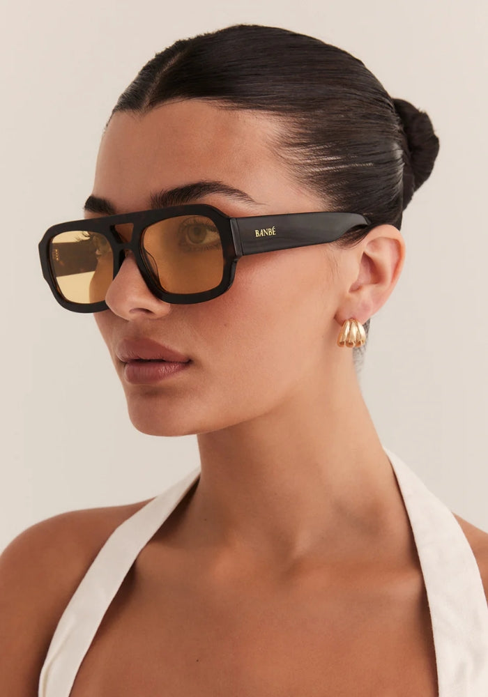 Banbé The Suki - Dark Havana Tort- Yellow