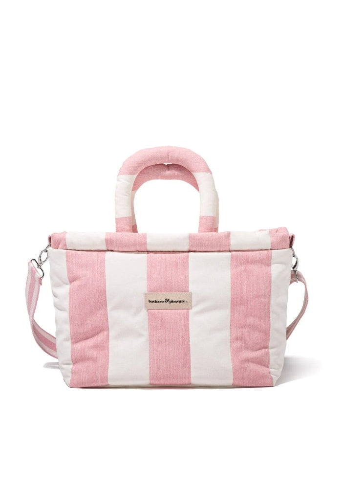  BUSINESS & PLEASURE The Cloud Cooler Tote Bag - Crew Pink Stripe 