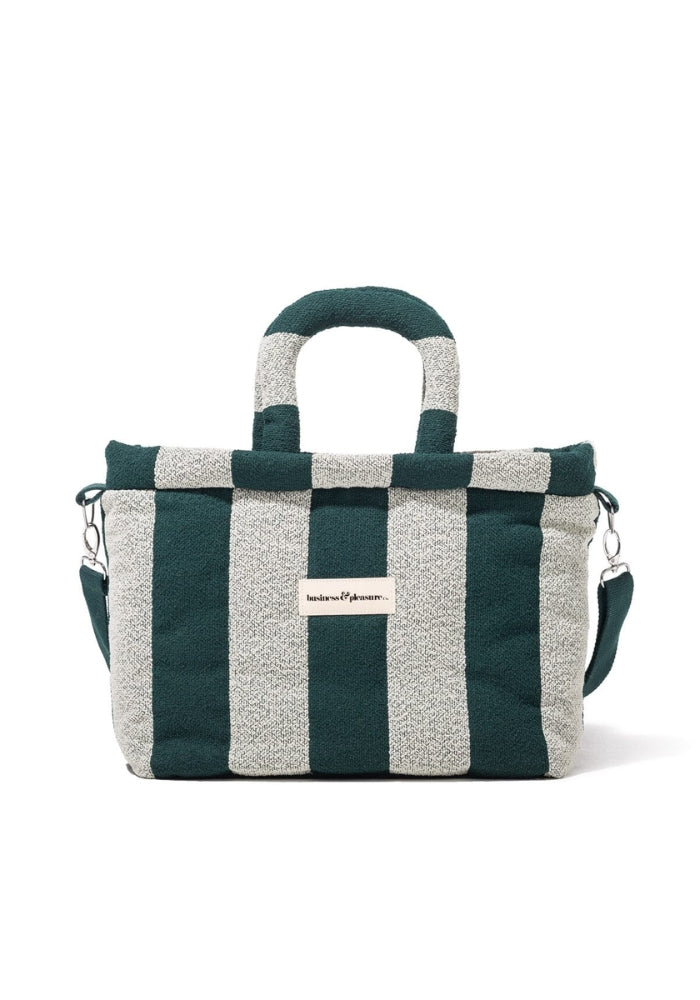  BUSINESS & PLEASURE The Cloud Cooler Tote Bag - Terry Green Stripe 