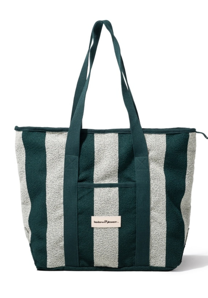 BUSINESS & PLEASURE Beach Bag - Terry Green Stripe