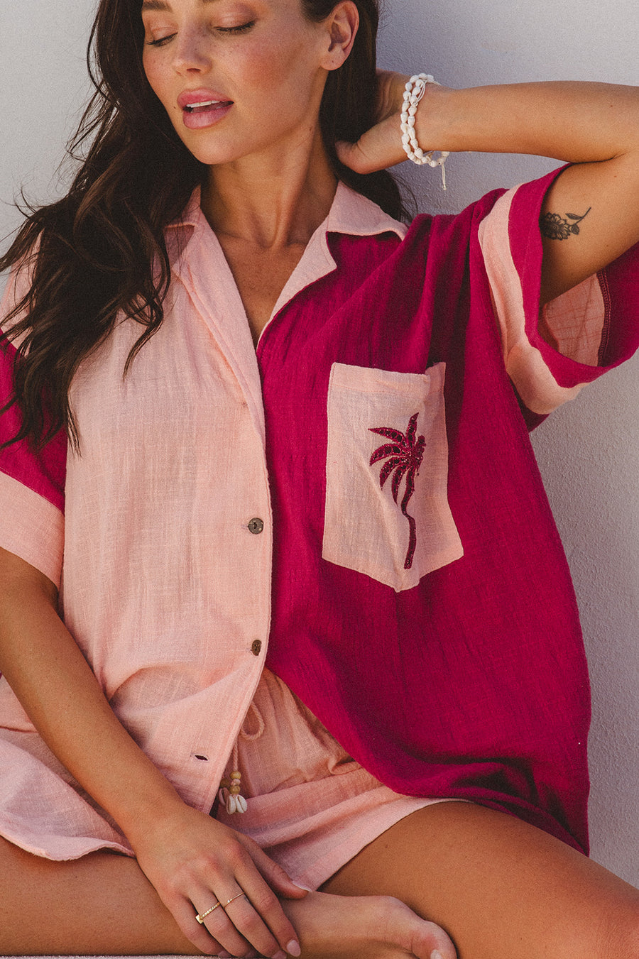 Oasis Patchwork Palm Set