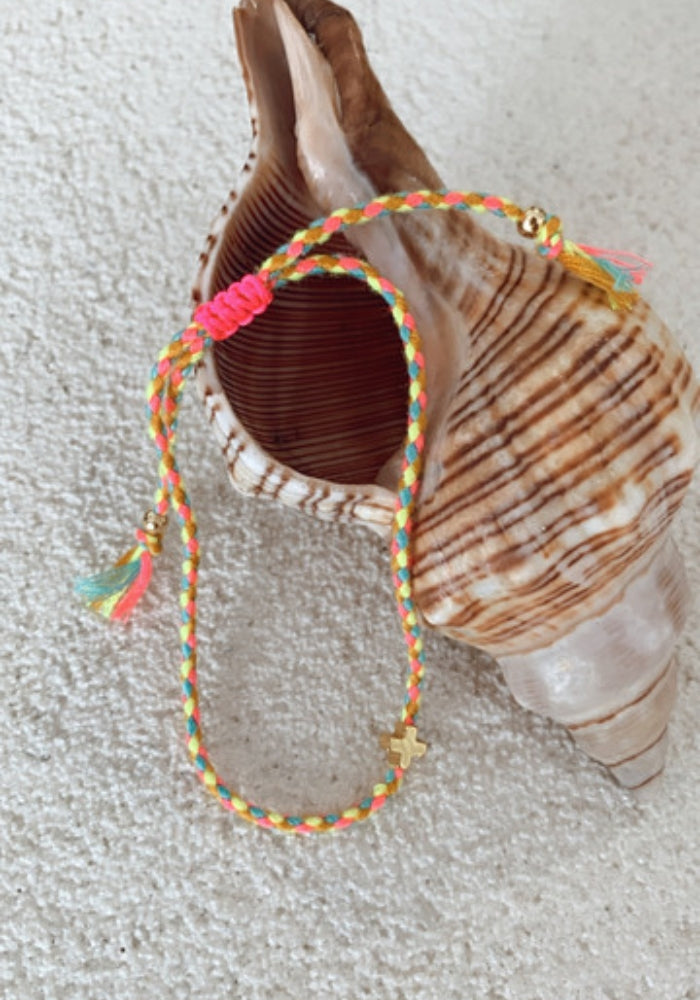 Braided Rope Bracelet - Bright