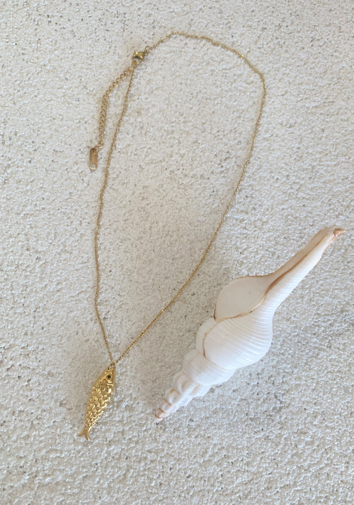CABO GYPSY Fishy Gold Necklace