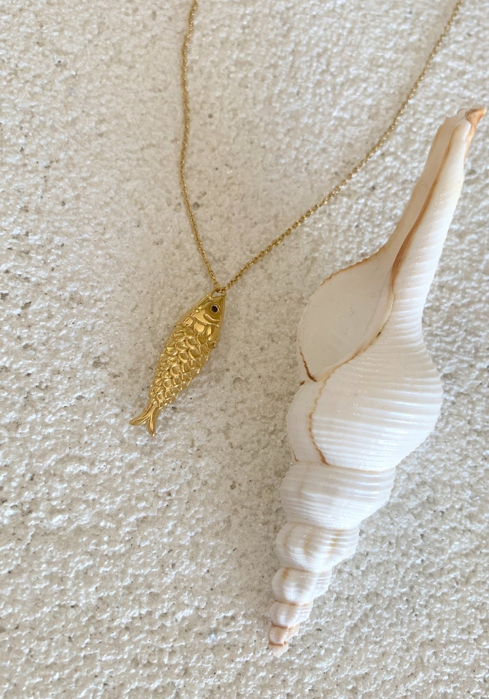 CABO GYPSY Fishy Gold Necklace