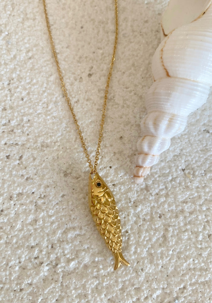 CABO GYPSY Fishy Gold Necklace