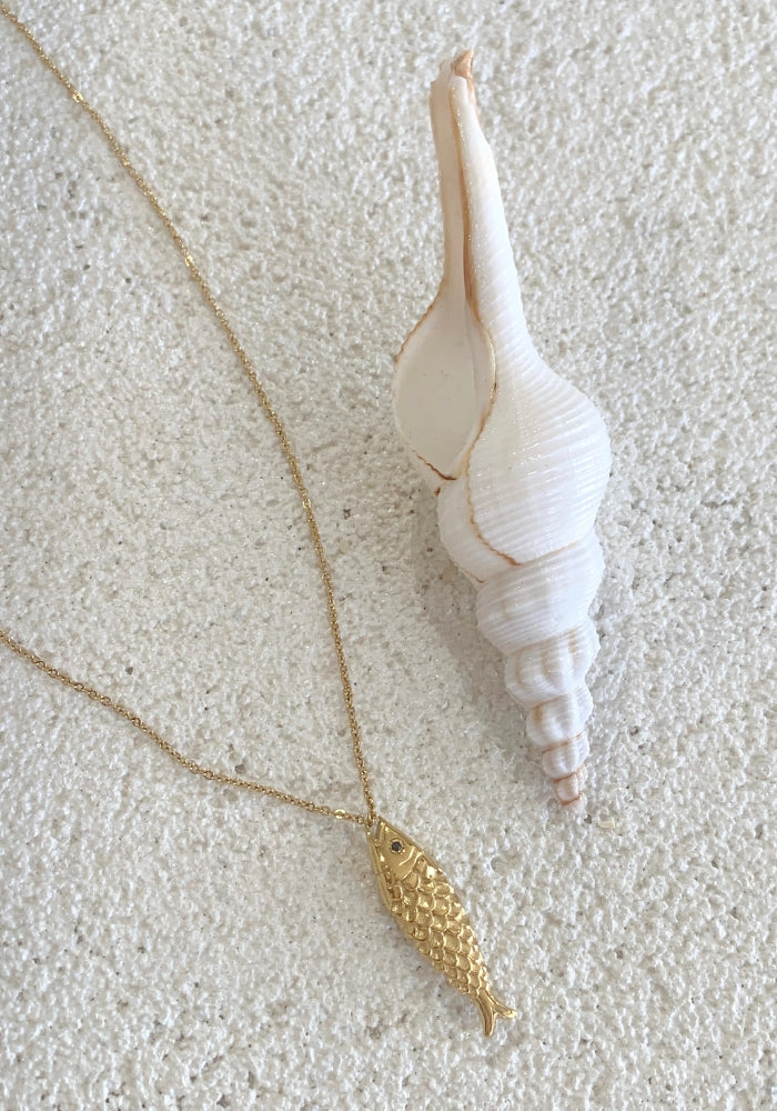 CABO GYPSY Fishy Gold Necklace