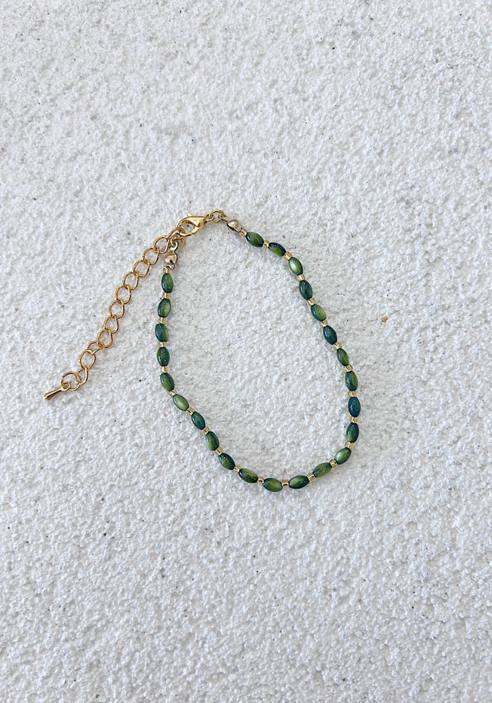 CABO GYPSY Beaded Bracelet - Green