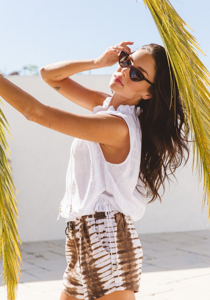 CABO SUMMER STATE OF MIND Isola Frill Blouse