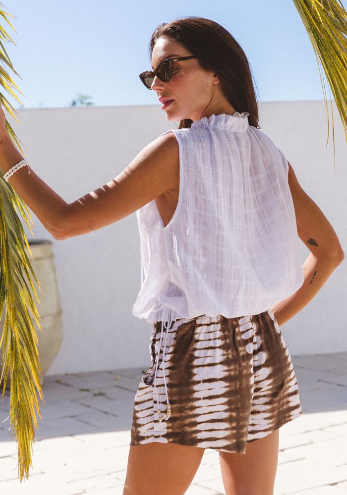 CABO SUMMER STATE OF MIND Isola Frill Blouse
