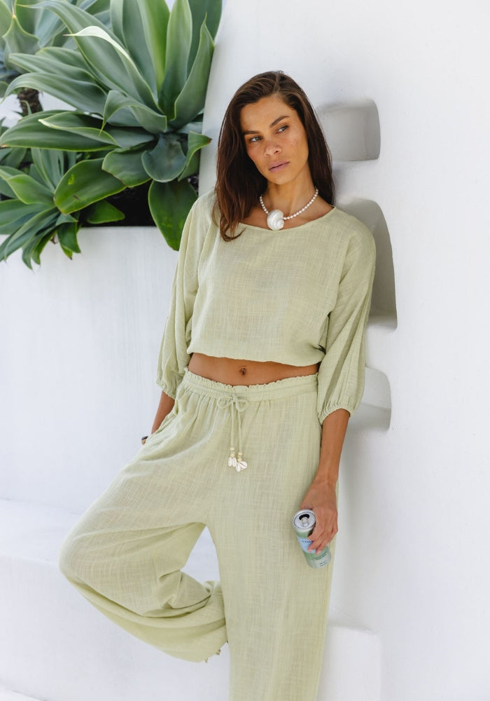 CABO Katoa LS Top  - Matcha