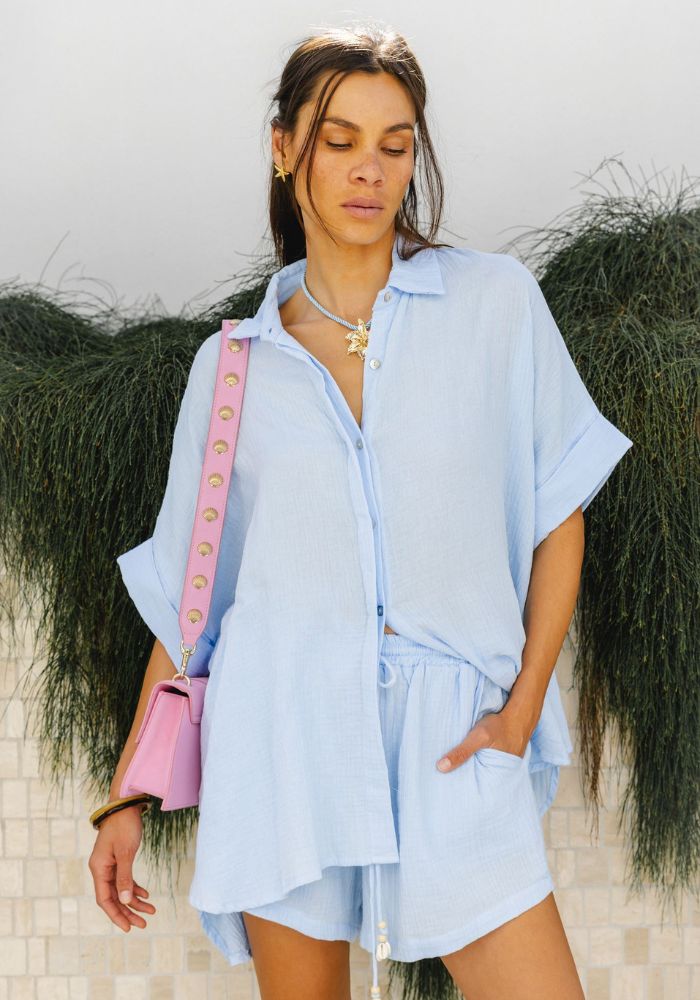 CABO Milos Shirt - Bondi Blue