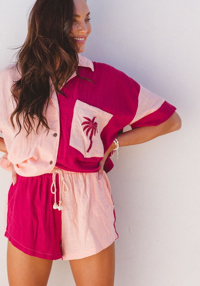 CABO SUMMER STATE OF MIND Oasis Patchwork Palm Set