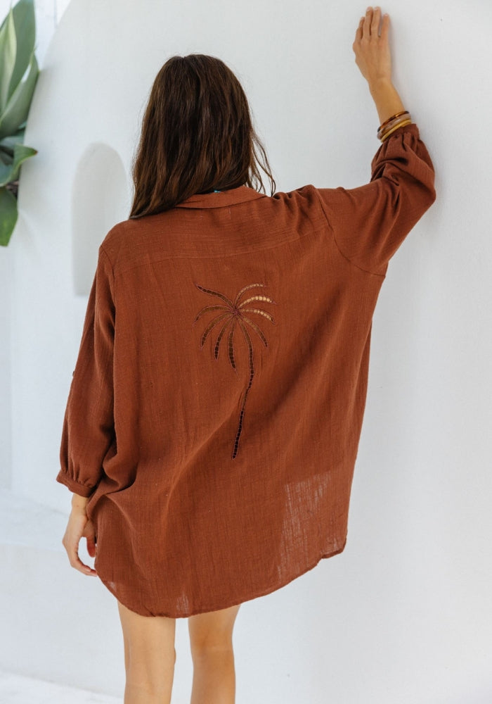 OG Palm Shirt - Cocoa