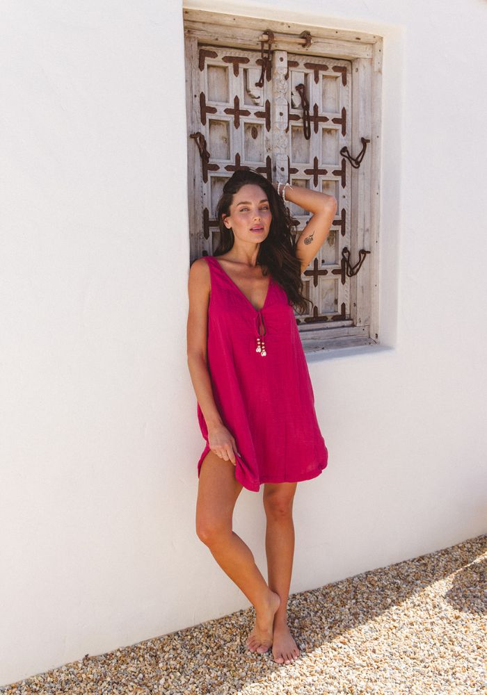 WS Paros Mini Dress - Sangria