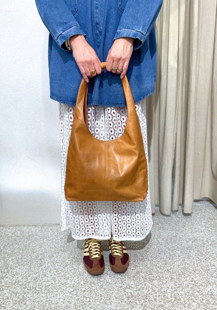 CABO Solara Slouchy Bag Tan Leather