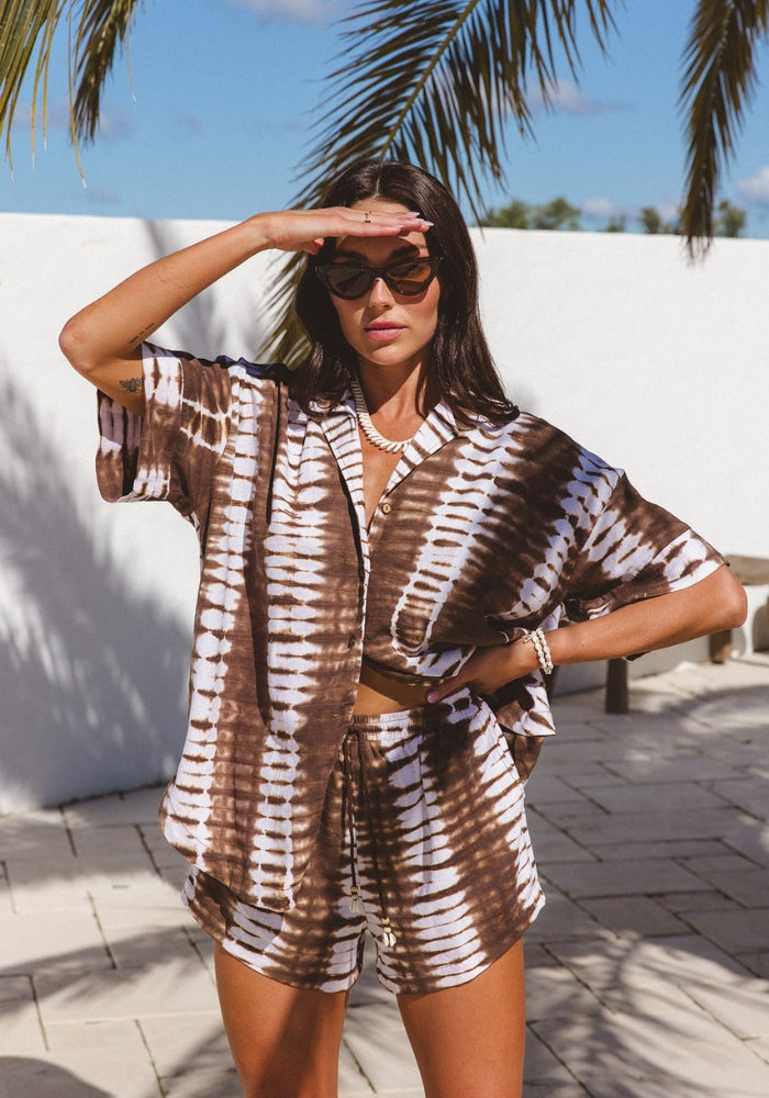 Tie Dye Set  - Espresso