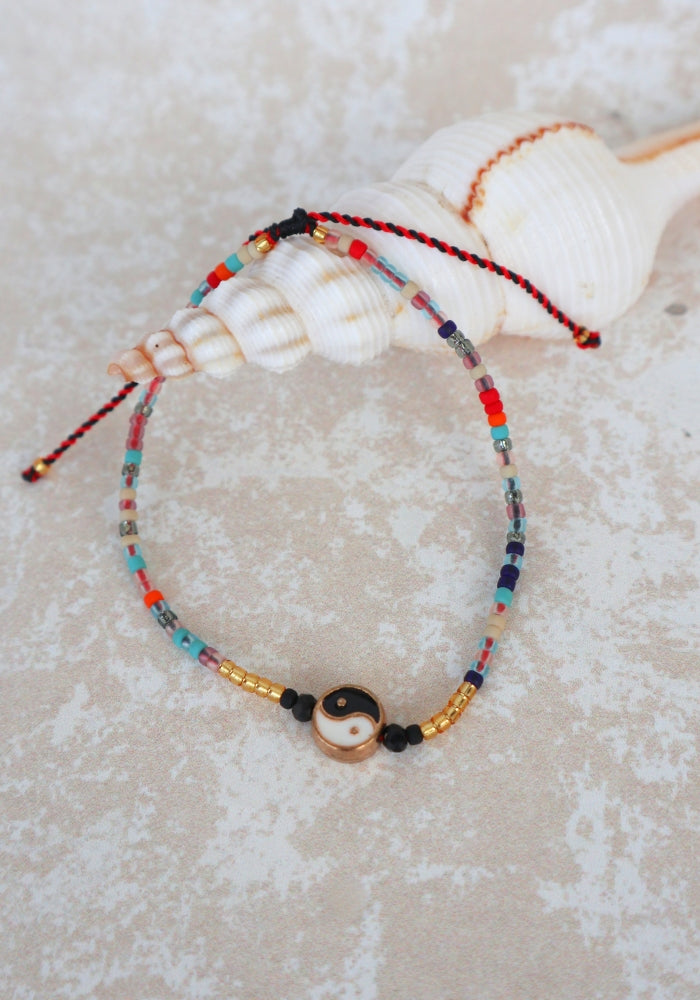 Yin Yang Beaded Bracelet - Multi
