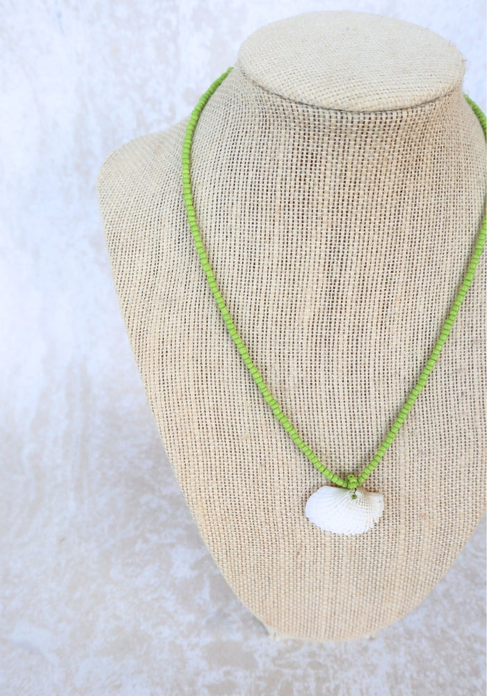 CABO GYPSY Sunray Venus Necklace - Moss