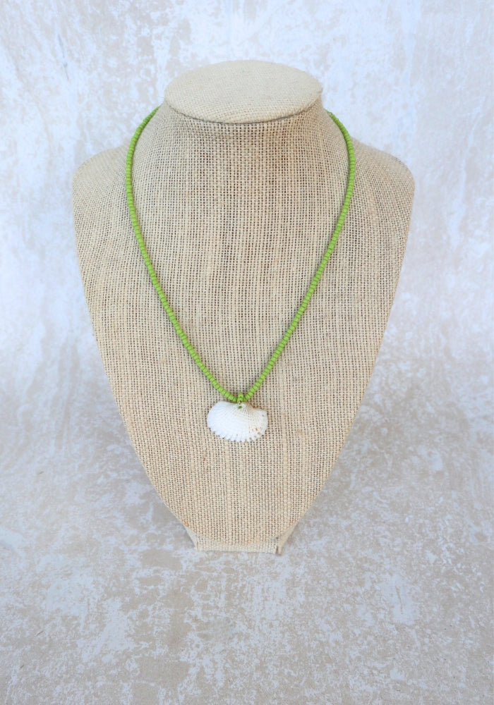 CABO GYPSY Sunray Venus Necklace - Moss