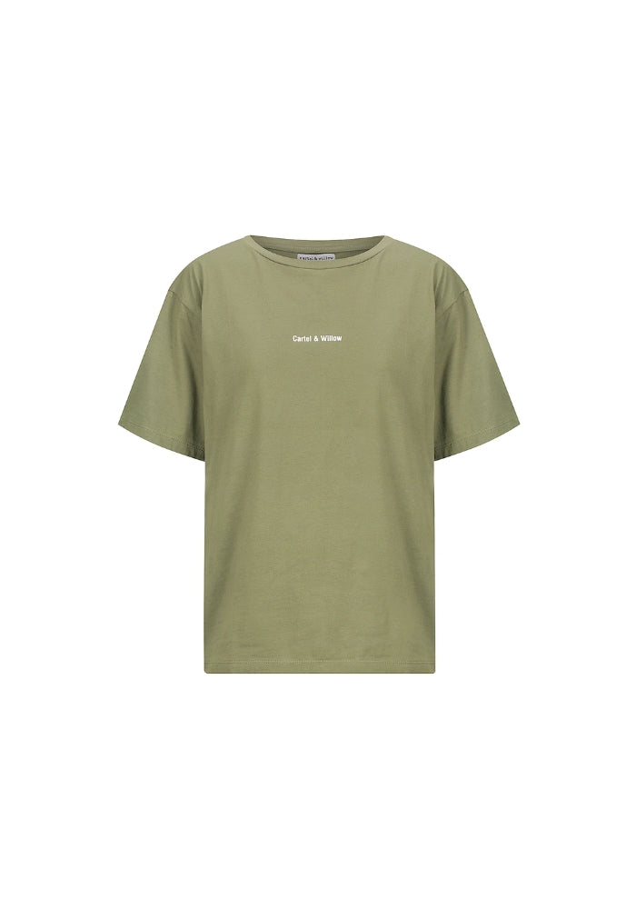CARTEL AND WILLOW Marlie Tee - Khaki