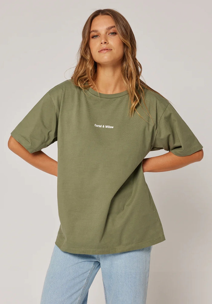CARTEL AND WILLOW Marlie Tee - Khaki