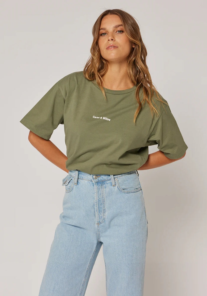 CARTEL AND WILLOW Marlie Tee - Khaki