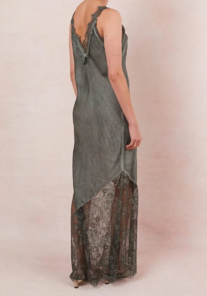 CHARLI Solange Slip Dress - Khaki