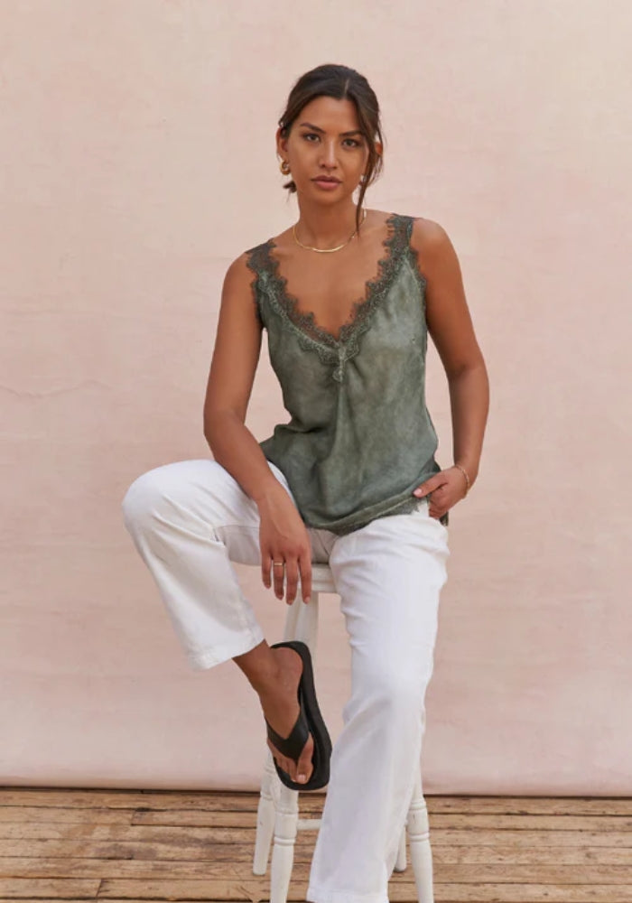 CHARLI Solange Camisole - khaki
