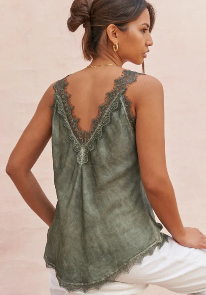 CHARLI Solange Camisole - khaki