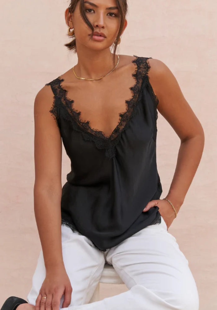 CHARLI Solange Camisole - Black