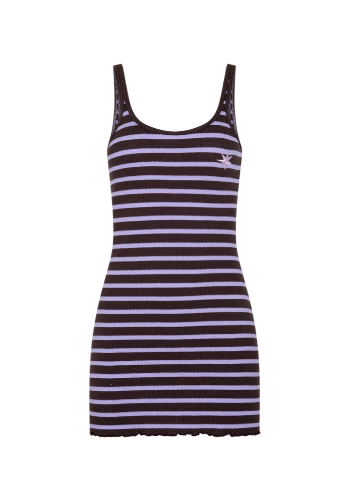 CIAO CIAO Berry Striper Mini Dress