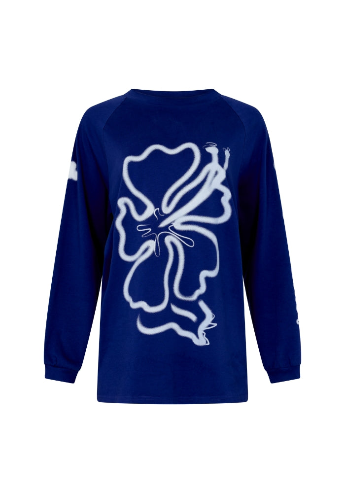 CIAO CIAO Cloud Hibiscus Haven LS Tee