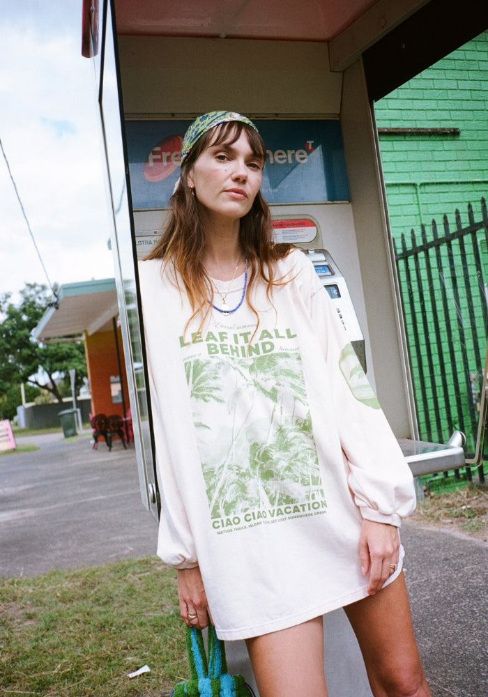 CIAO CIAO Leaf It All Haven LS Tee
