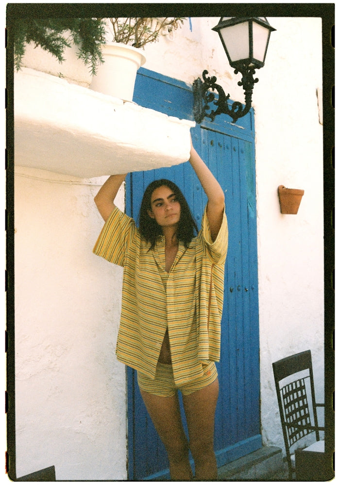 CIAO CIAO Lemon Striper Bungalow Shirt